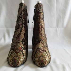 Topshop HARRY Jacquard Ankle Boots